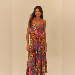 NWT Farm Rio Brazil alligator dress